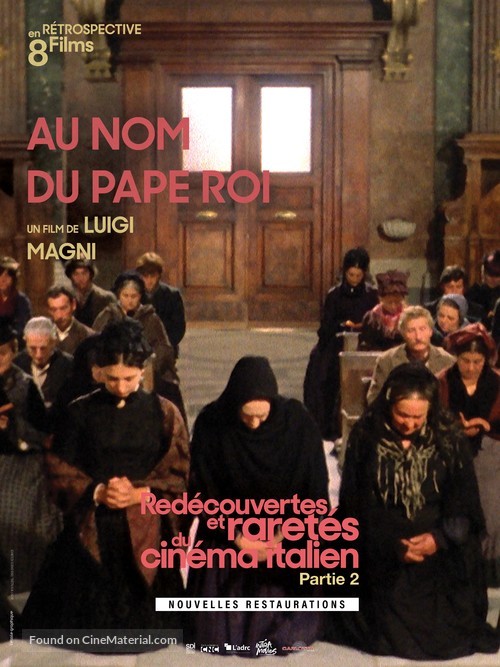 In nome del papa re - French Re-release movie poster