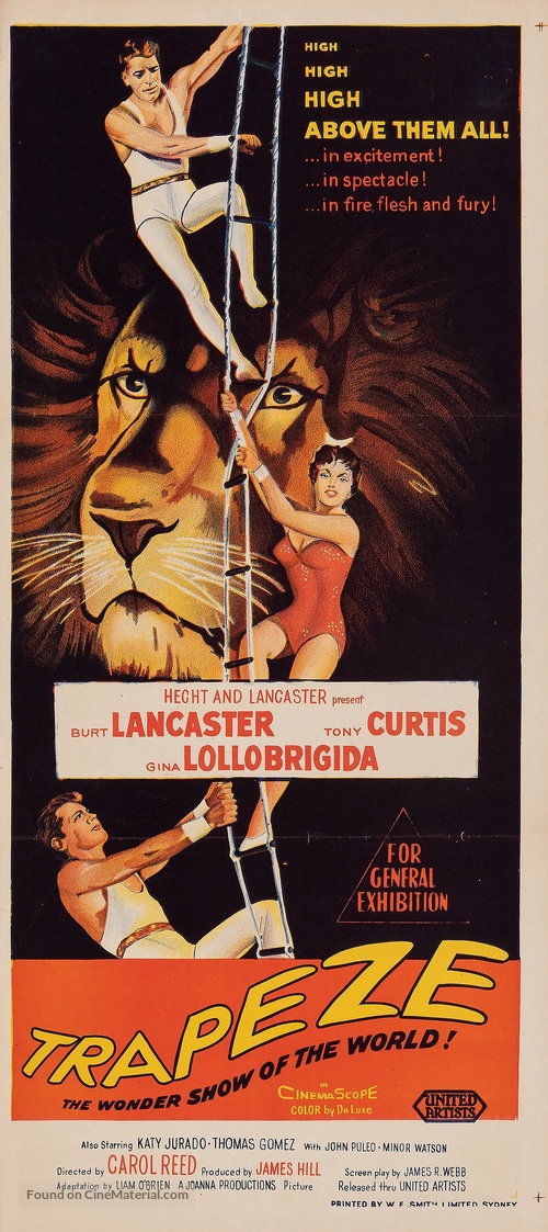 Trapeze - Australian Movie Poster