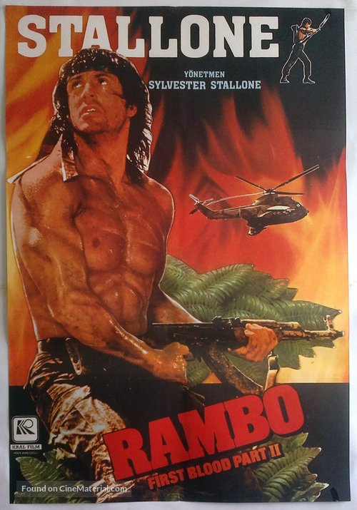 Rambo: First Blood Part II - Turkish Movie Poster
