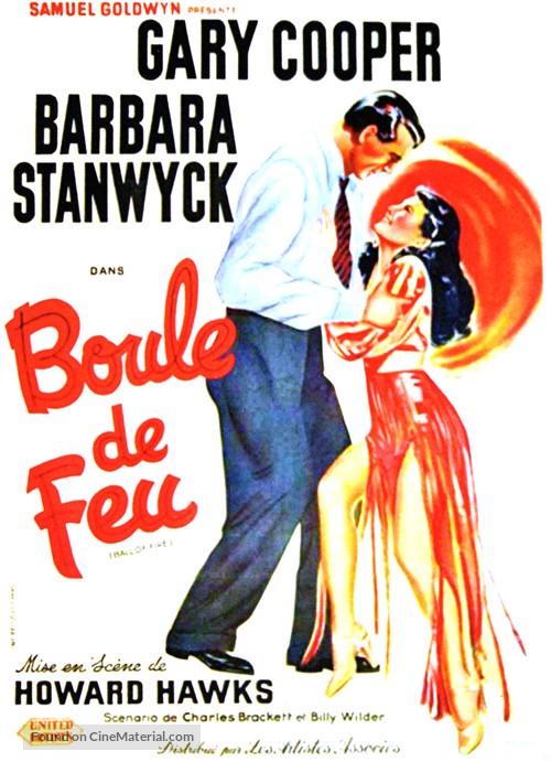 Ball of Fire - French Movie Poster