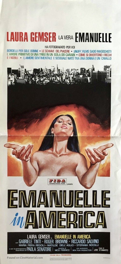 Emanuelle In America - Italian Movie Poster