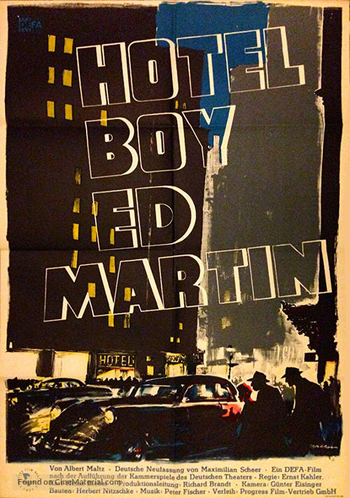 Hotelboy Ed Martin - German Movie Poster