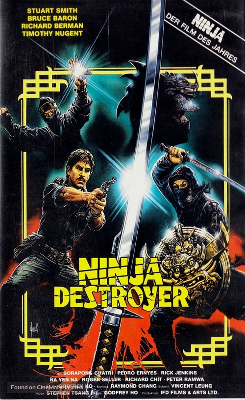 Ninja Destroyer - German VHS movie cover