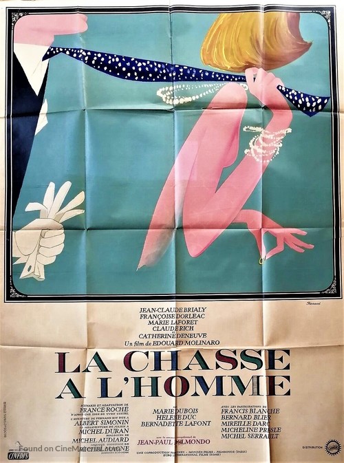 La chasse &agrave; l&#039;homme - French Movie Poster