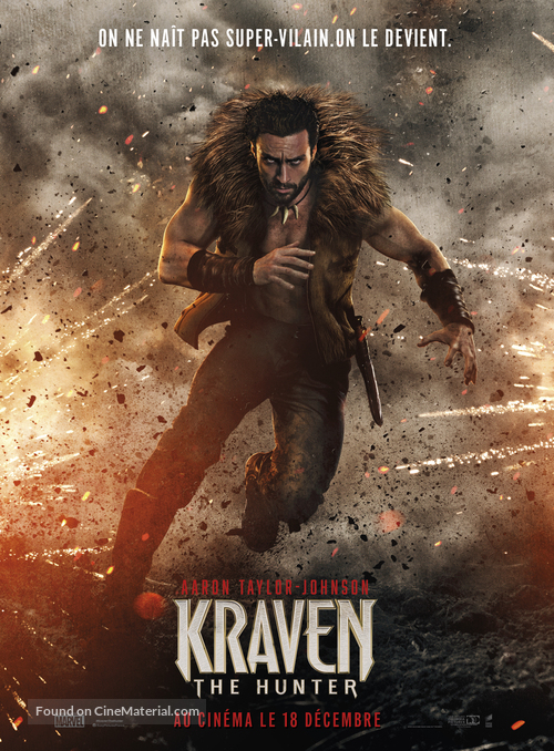 Kraven the Hunter - French Movie Poster