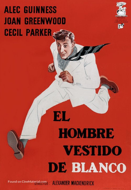 The Man in the White Suit - Spanish Movie Poster
