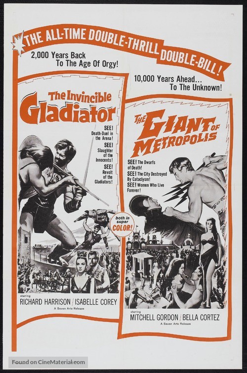 Gladiatore invincibile, Il - Combo movie poster