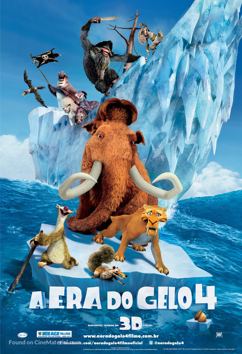 Ice Age: Continental Drift - Brazilian Movie Poster