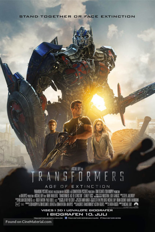 Transformers: Age of Extinction - Danish Movie Poster