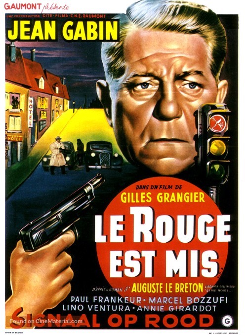 Rouge est mis, Le - Belgian Movie Poster