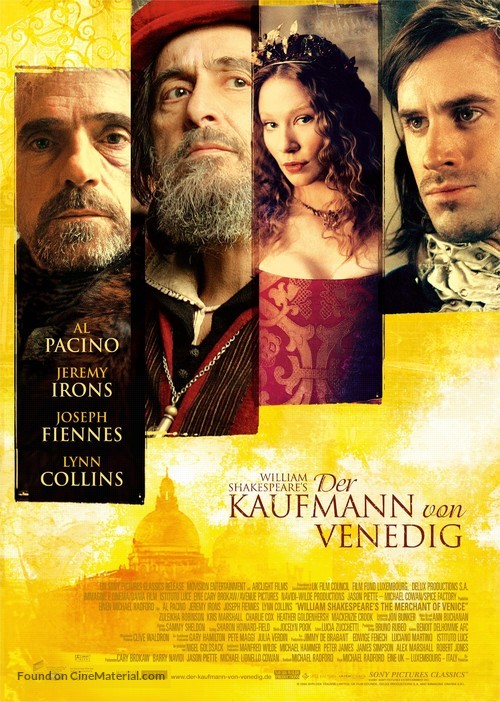 The Merchant of Venice - German Movie Poster
