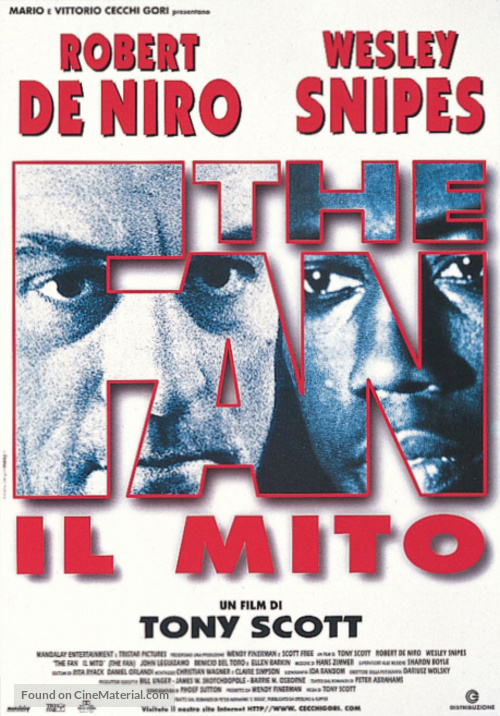The Fan (1996) Italian movie poster