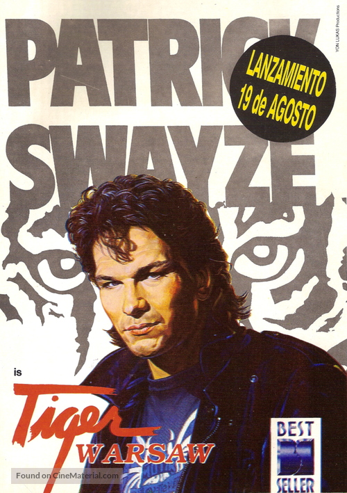 Tiger Warsaw - Argentinian poster