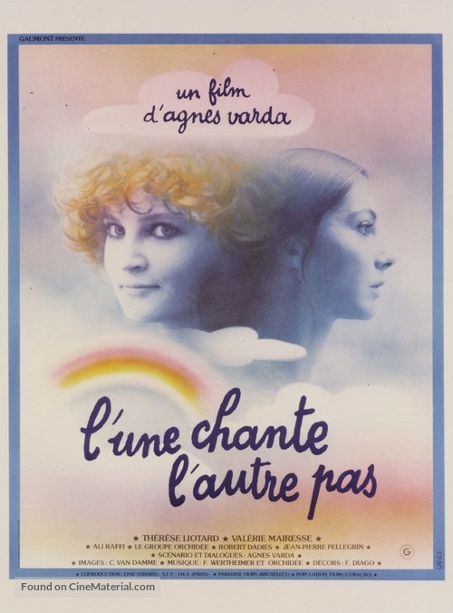 L&#039;une chante, l&#039;autre pas - French Movie Poster