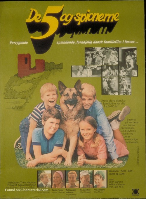 De 5 og spionerne - Danish Movie Poster