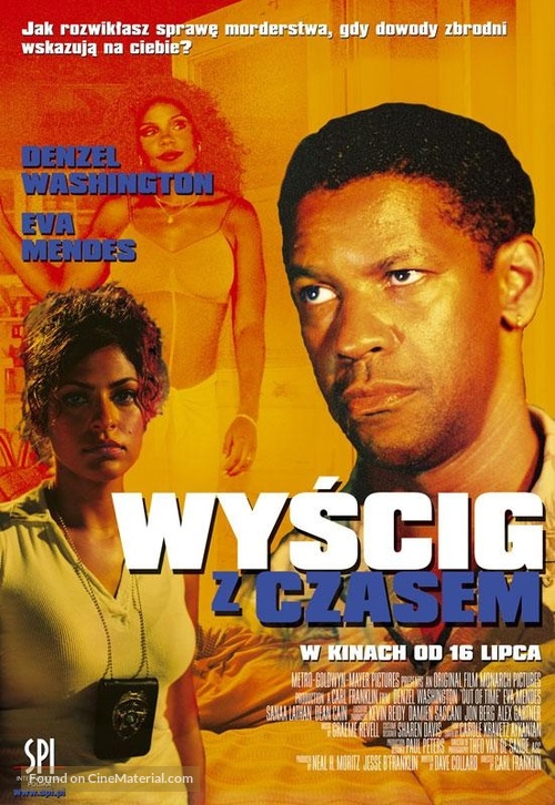 Out Of Time 03 Polish Movie Poster Out Of Time 03 Polish Movie Poster