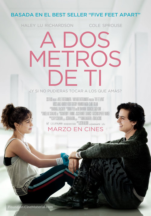 Five Feet Apart - Chilean Movie Poster