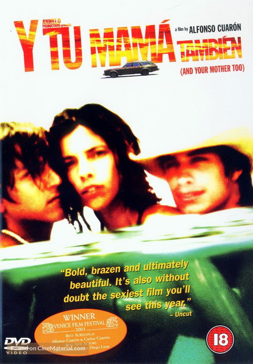 Y Tu Mama Tambien - British DVD movie cover