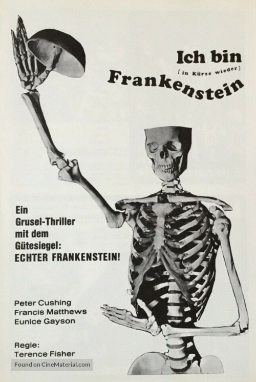 The Revenge of Frankenstein - German poster