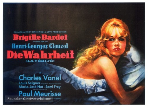 La v&eacute;rit&eacute; - German Movie Poster