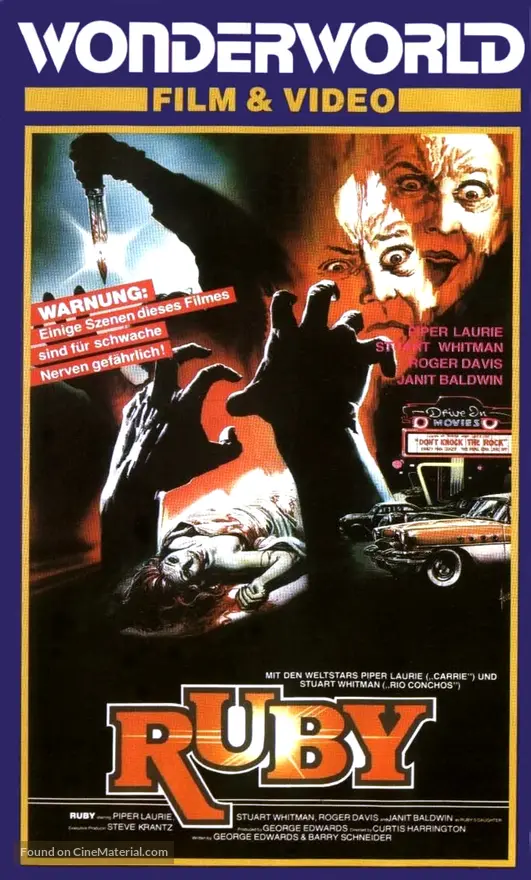 Ruby (1977) German movie cover