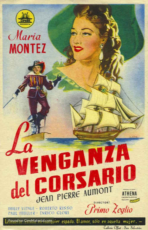 Vendetta del corsaro, La - Spanish Movie Poster
