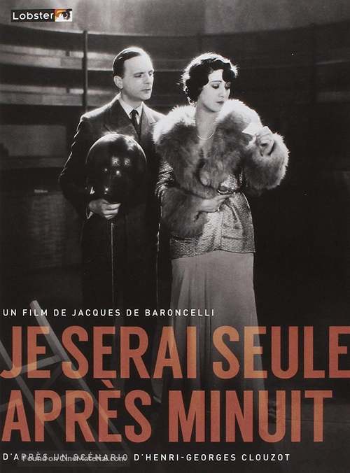 Je serai seule apr&egrave;s minuit - French Movie Cover