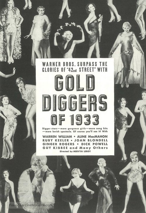 GOLD DIGGERS OF 1933 Movie Poster (1933)