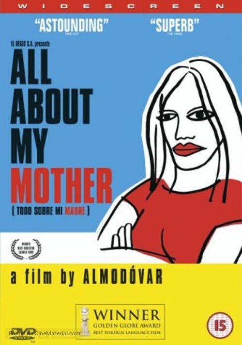 Todo sobre mi madre - British DVD movie cover