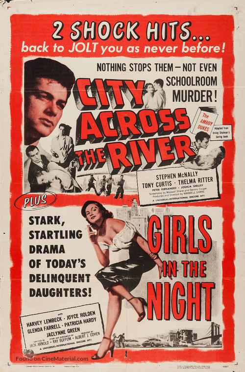 City Across the River - Combo movie poster