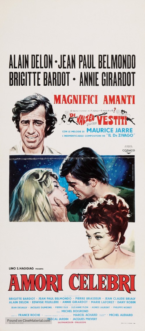 Amours c&eacute;l&egrave;bres - Italian Movie Poster