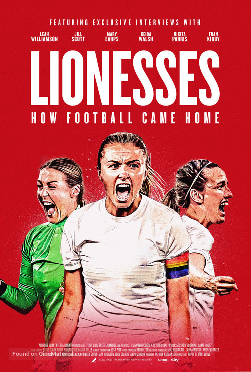 Lionesses: How Football Came Home - British Movie Poster