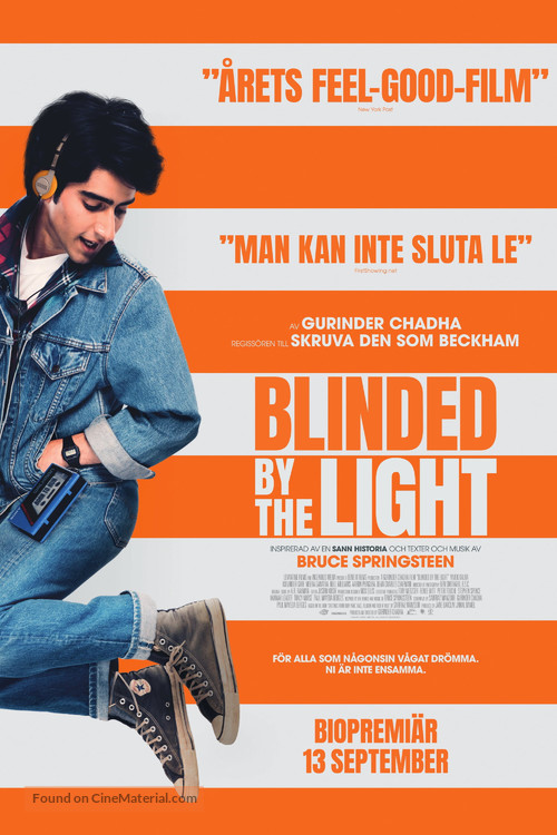 Blinded by the Light - Swedish Movie Poster