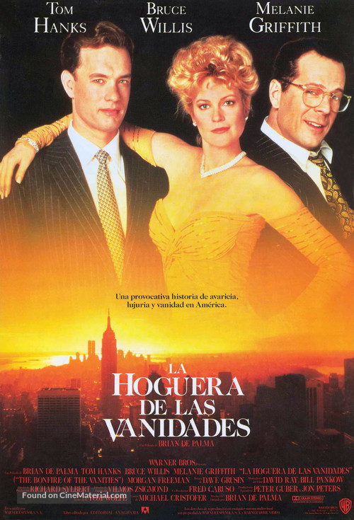 The Bonfire Of The Vanities - Spanish Theatrical movie poster