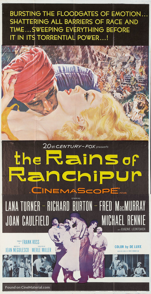 The Rains of Ranchipur - Movie Poster