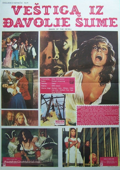 Hexen bis aufs Blut gequ&auml;lt - Yugoslav Movie Poster