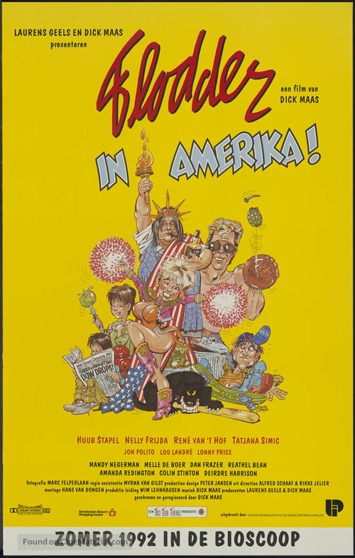 Flodder in Amerika! - Dutch Movie Poster