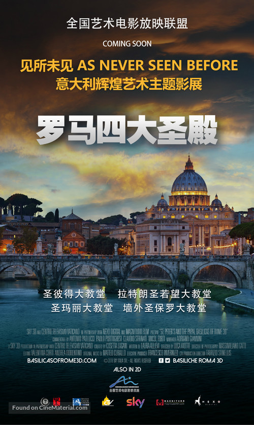 San Pietro e le Basiliche Papali di Roma 3D - Chinese Movie Poster