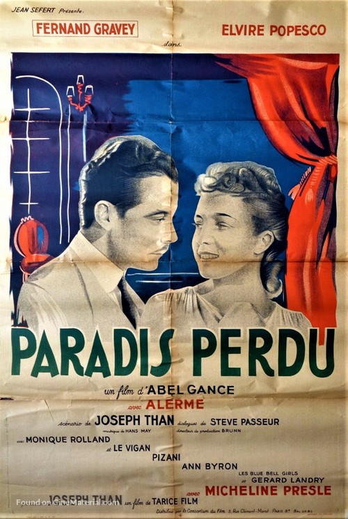 Paradis perdu - French Movie Poster