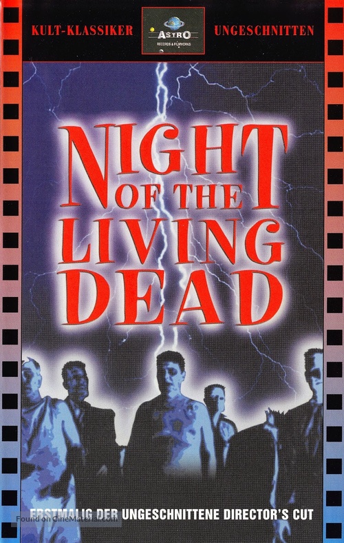 Night of the Living Dead - German VHS movie cover