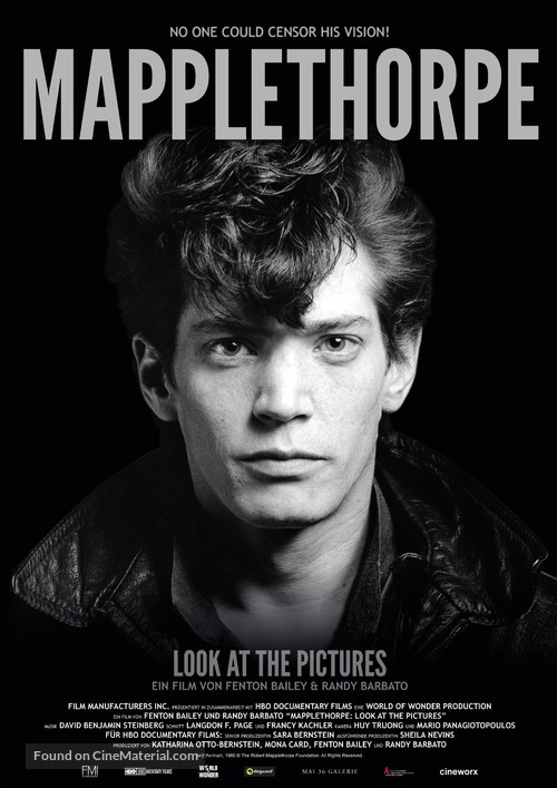 Mapplethorpe: Look at the Pictures - Swiss Movie Poster