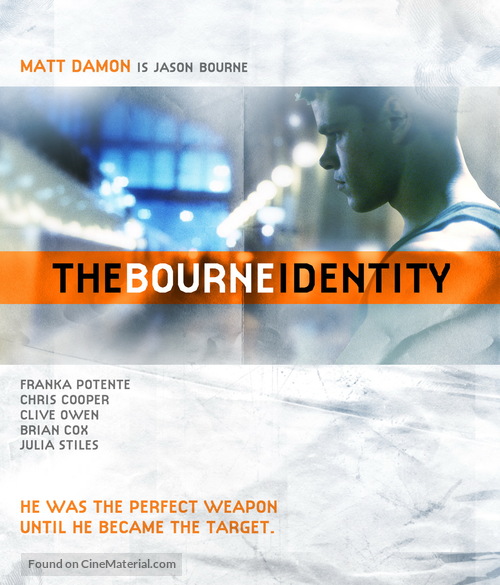 The Bourne Identity - Blu-Ray movie cover