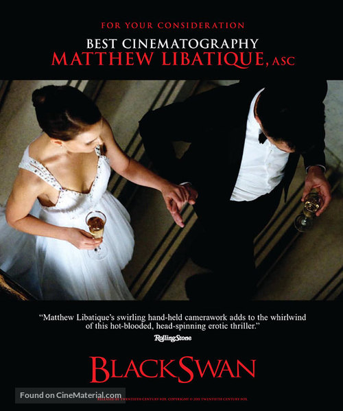 Black Swan - For your consideration movie poster