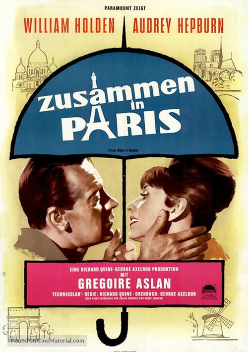 Paris - When It Sizzles - German Movie Poster