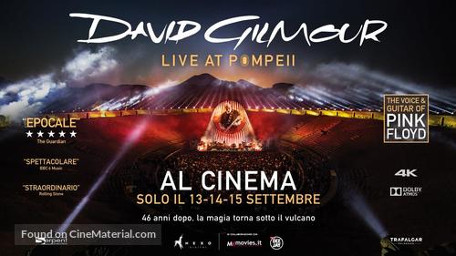 David Gilmour Live at Pompeii - Italian Movie Poster