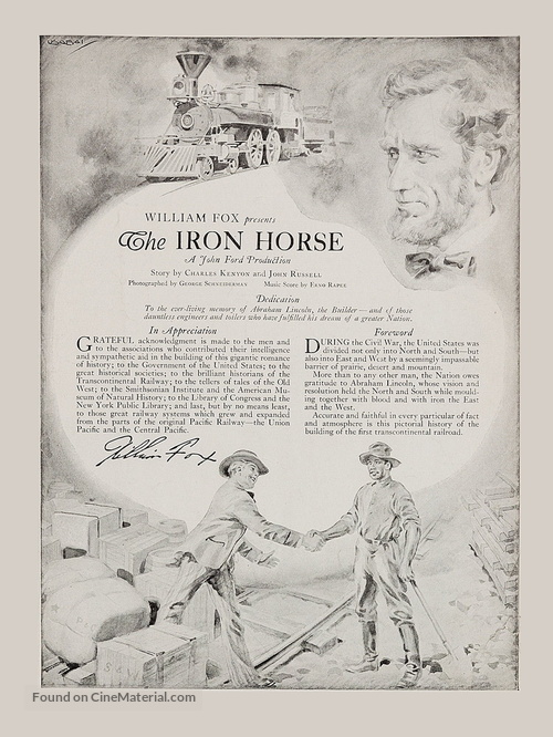 The Iron Horse - poster