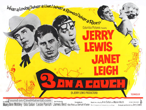 Three on a Couch - British Movie Poster