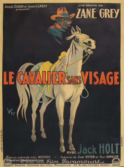 The Mysterious Rider - French Movie Poster