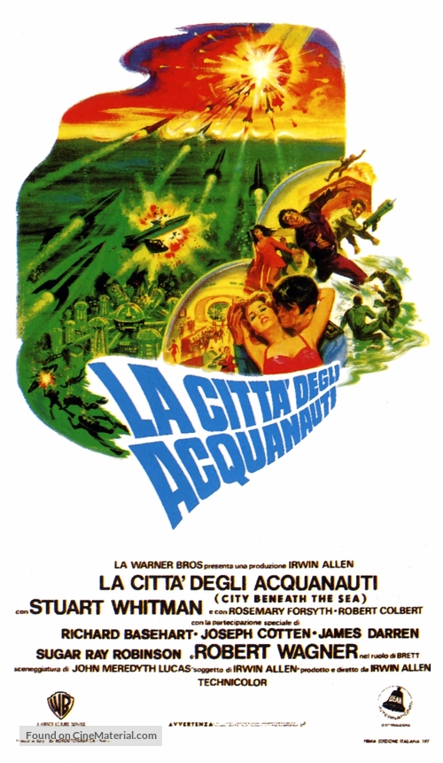 City Beneath the Sea - Italian Movie Poster