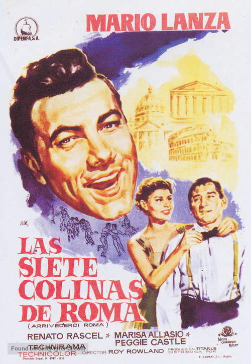 Arrivederci Roma - Spanish Movie Poster